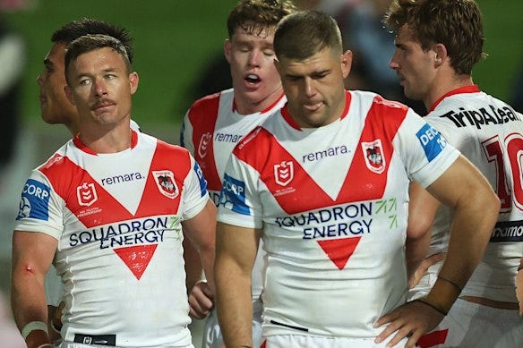 Dragons vs Cowboys: St George booed off pitch after 32-0 shutout Dragons vs Cowboys: St George booed off pitch after 32-0 shutout