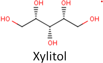 Chemical formula of xylitol