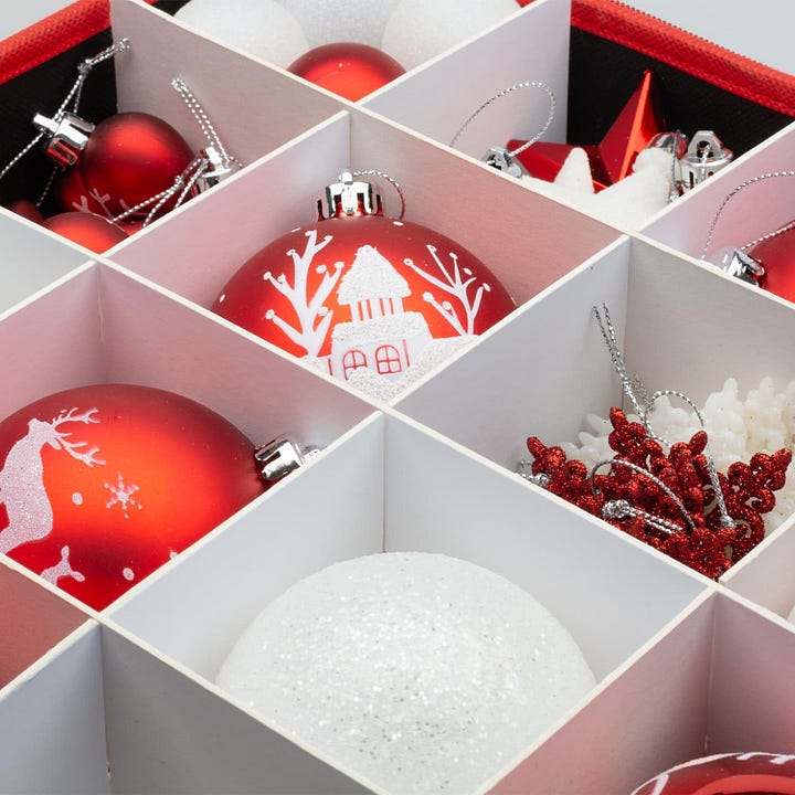 storage, christmas storage, christmas decoration storage, bauble box