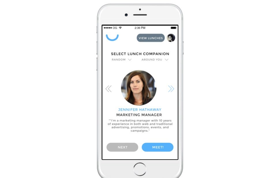 New App 'Never Eat Alone' Helps Office Workers Avoid Sad Desk Lunches |  Eater