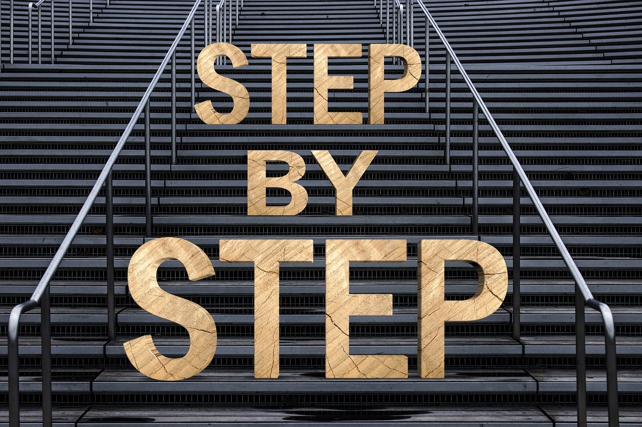 Free stairs stages success illustration