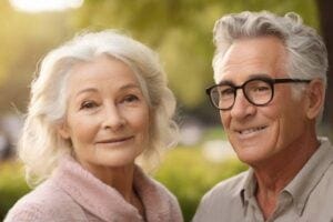 Middle aged couple