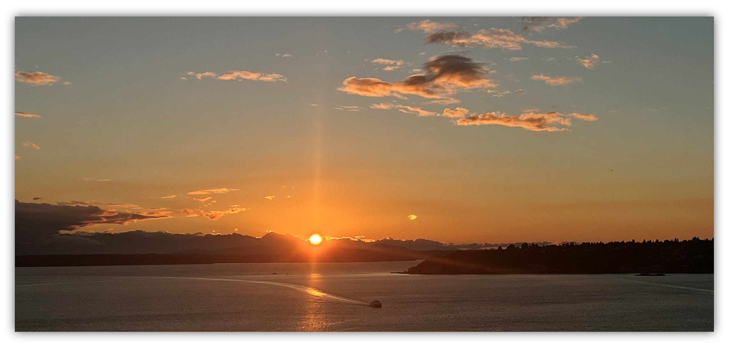 Sunset over Puget Sound