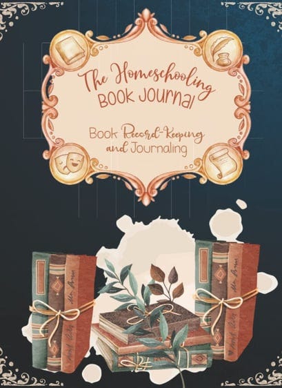 a book cover with a book and a bookcase