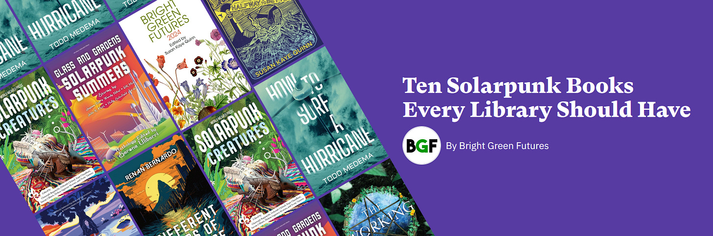 Ten Solarpunk Books Every Library Should Have