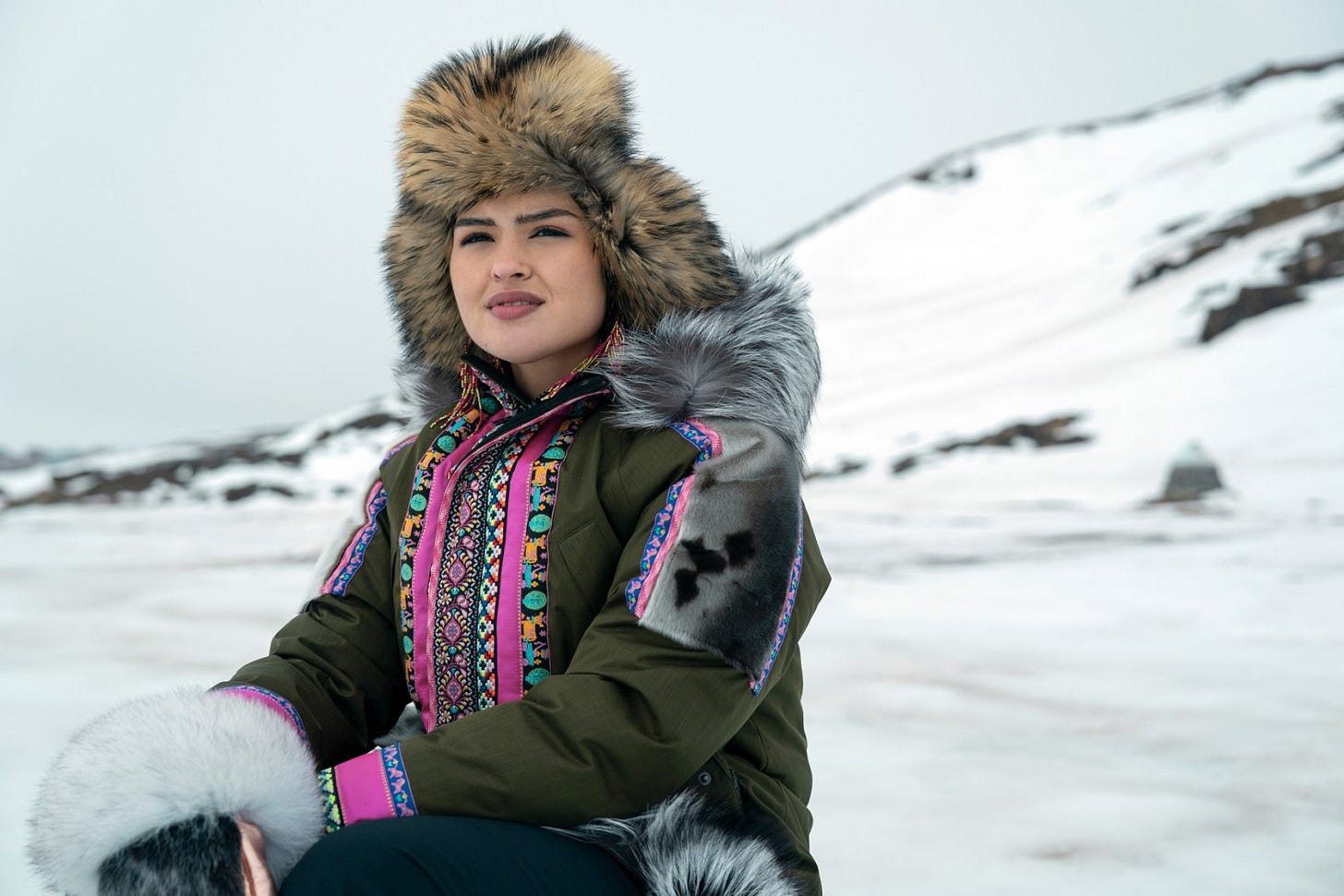 North of North. Anna Lambe as Siaja in episode 101 of North of North. Cr. Jasper Savage/Netflix © 2025
