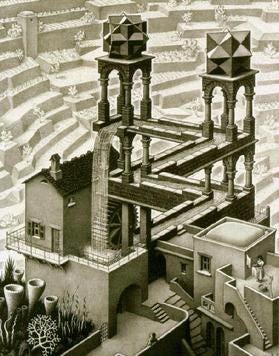 Waterfall (M. C. Escher) - Wikipedia