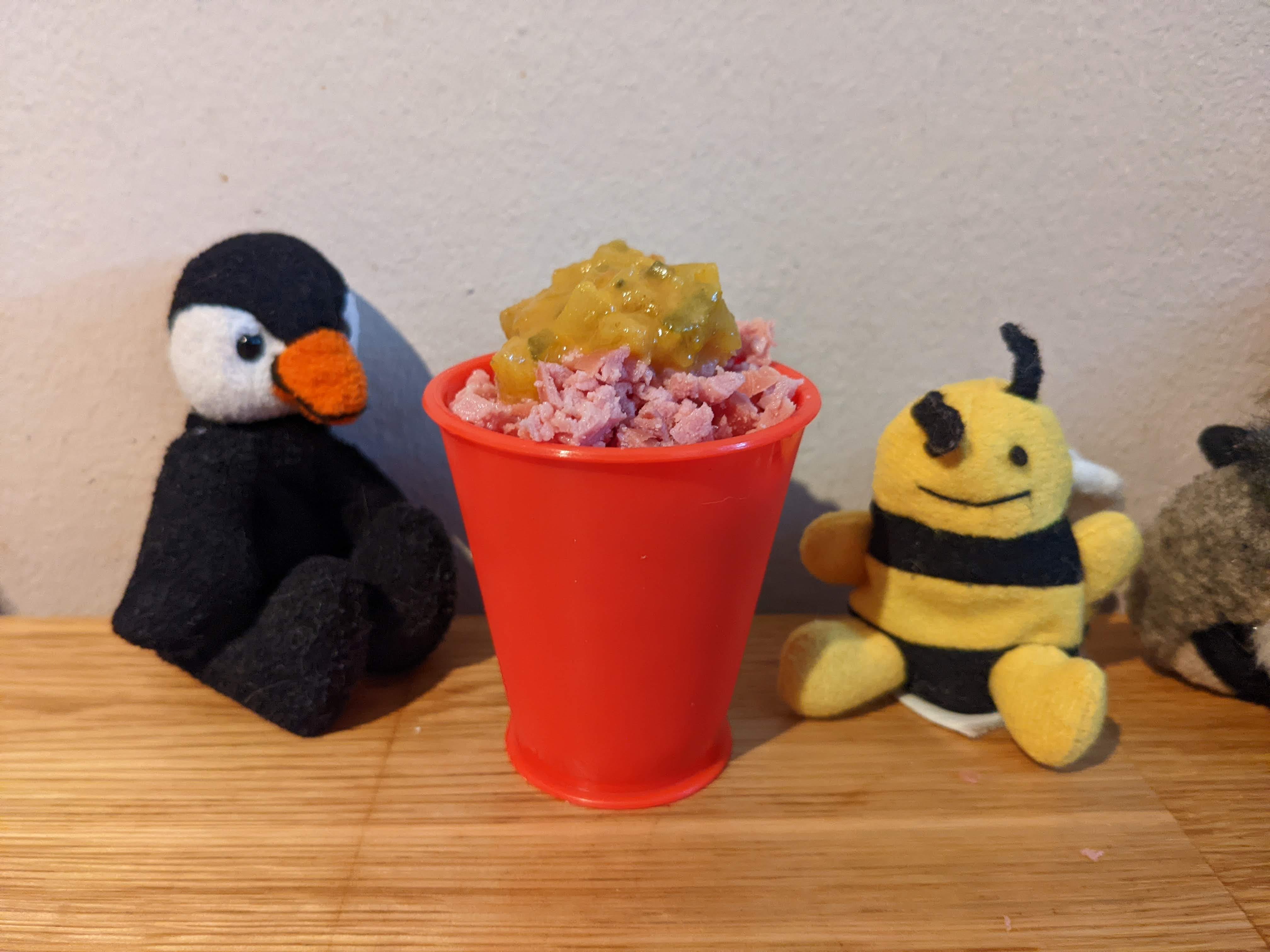 The hot dog snow cone - by Dennis Lee - Food is Stupid