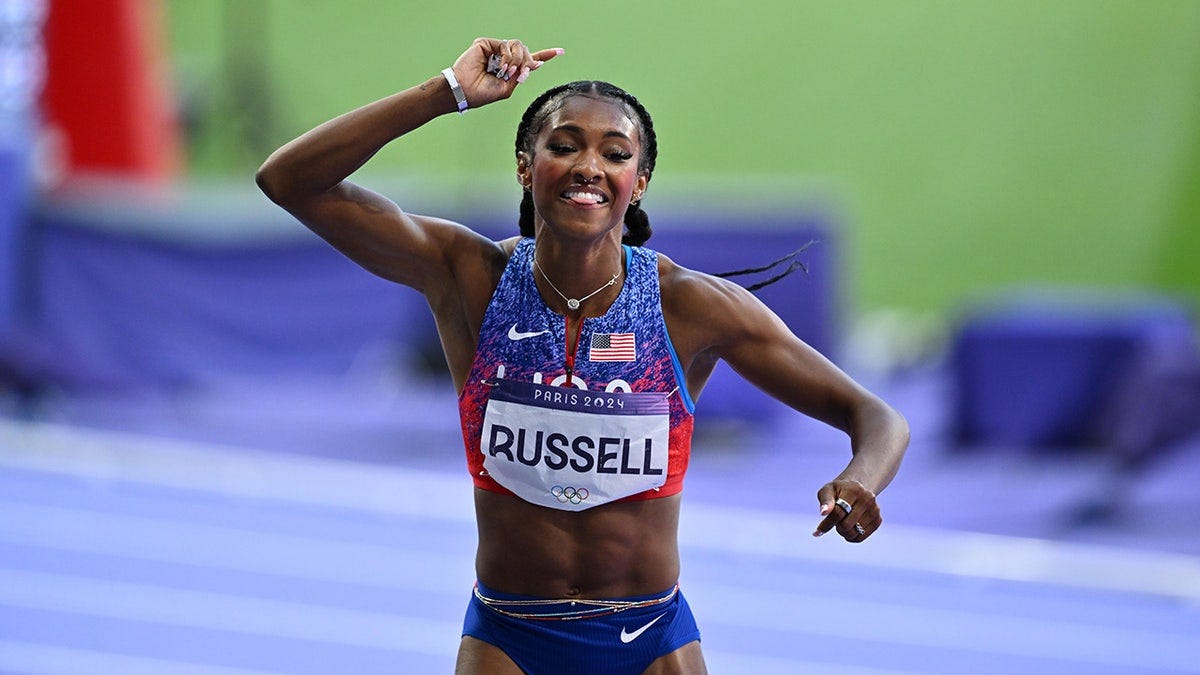 American Masai Russell wins gold in women's 100-meter hurdles | Fox News
