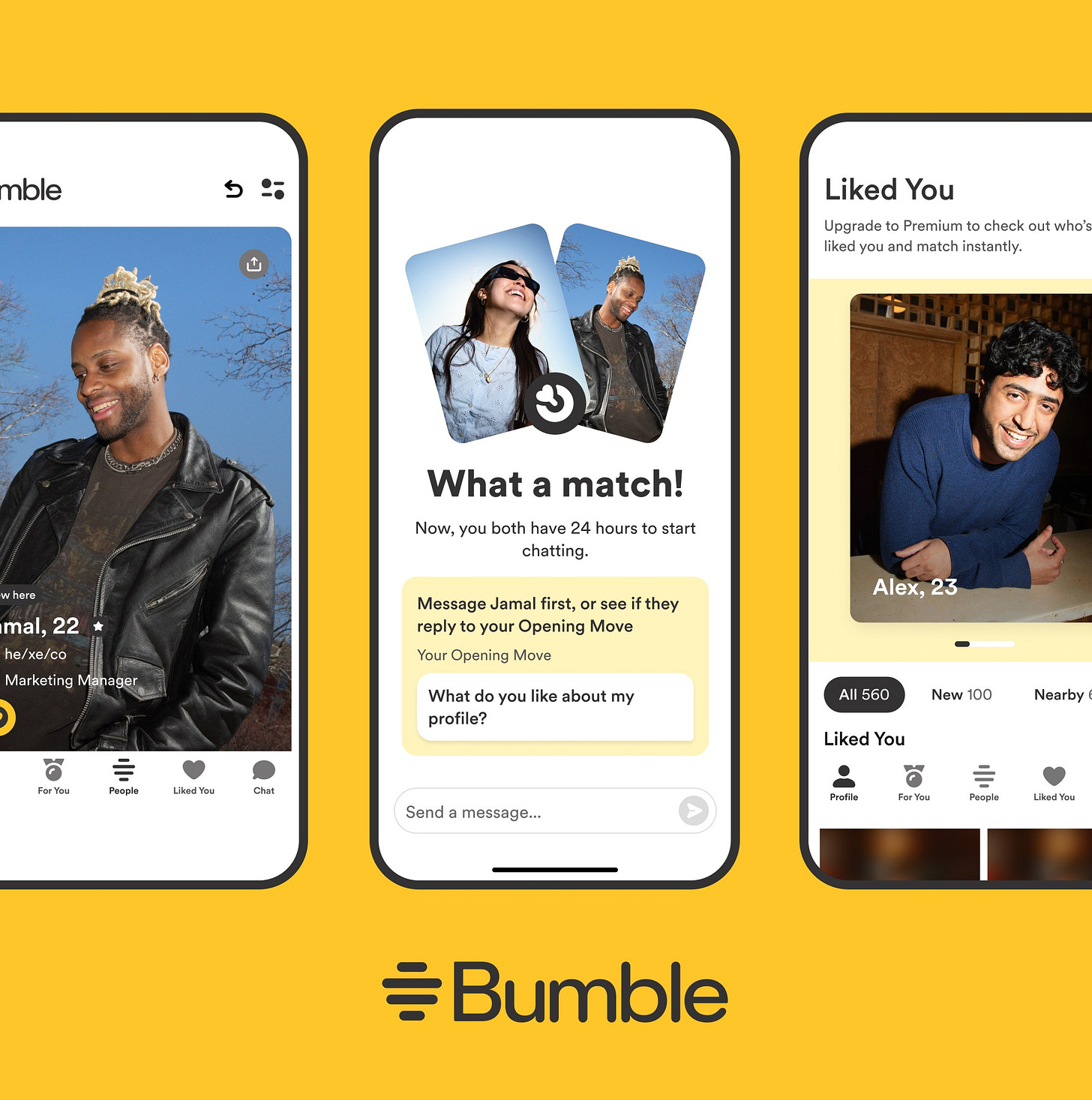 Bumble's app redesign lets women automate conversation starters | The Verge Bumble's app redesign lets women automate conversation starters | The Verge