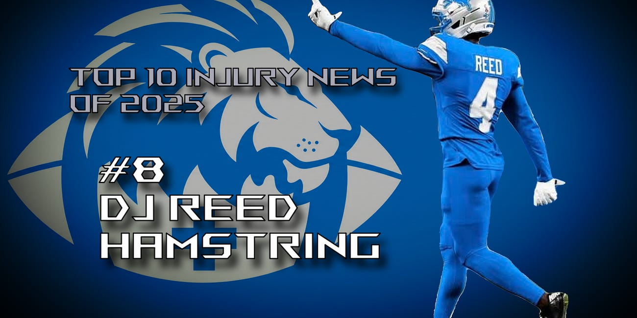 Lions Top 10 Injury News of 2025: #8 DJ Reed Hamstring