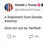 Trump Says "No" to Gold Tariffs and Gold Rallies?