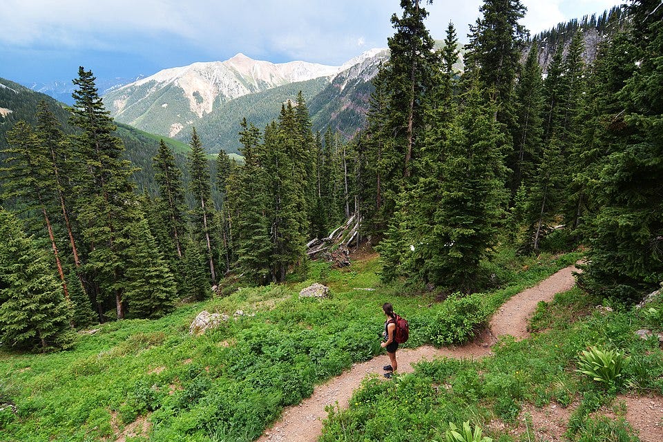 File:Hiking to the Ice Lakes. San Juan National Forest, Colorado.jpg