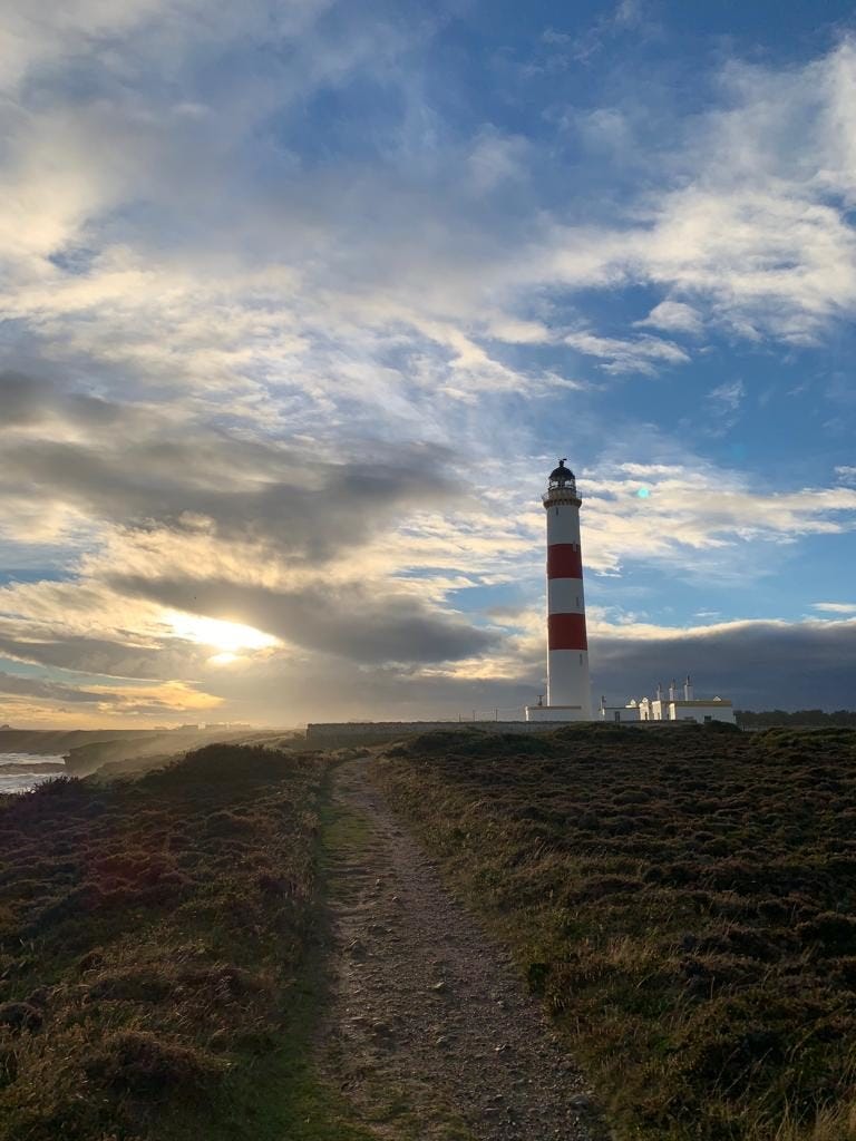 Leuchtturm, Schottland, Küste Leuchtturm, Schottland, Küste