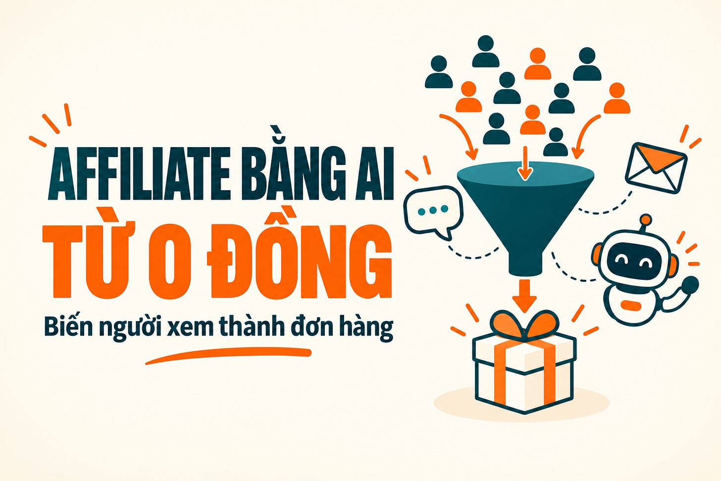Affiliate Bằng AI Từ 0 Đồng: Biến Người Xem Thành Đơn Hàng Mà Không Cần Rành Công Nghệ