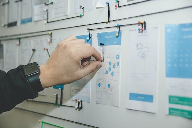 close up of ux design strategy frameworks