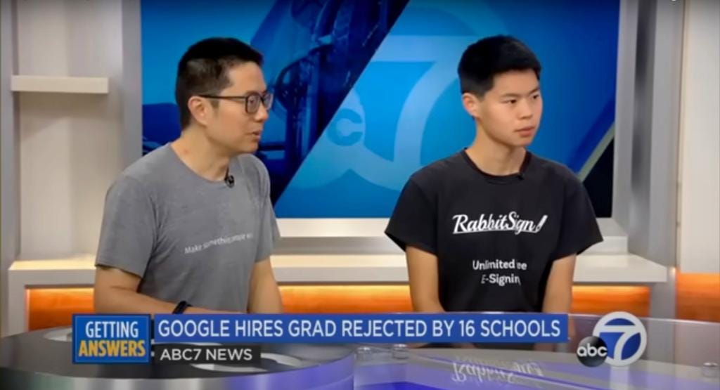 Stanley Zhong had a 4.4 GPA but got rejected by 16 colleges, now he's suing