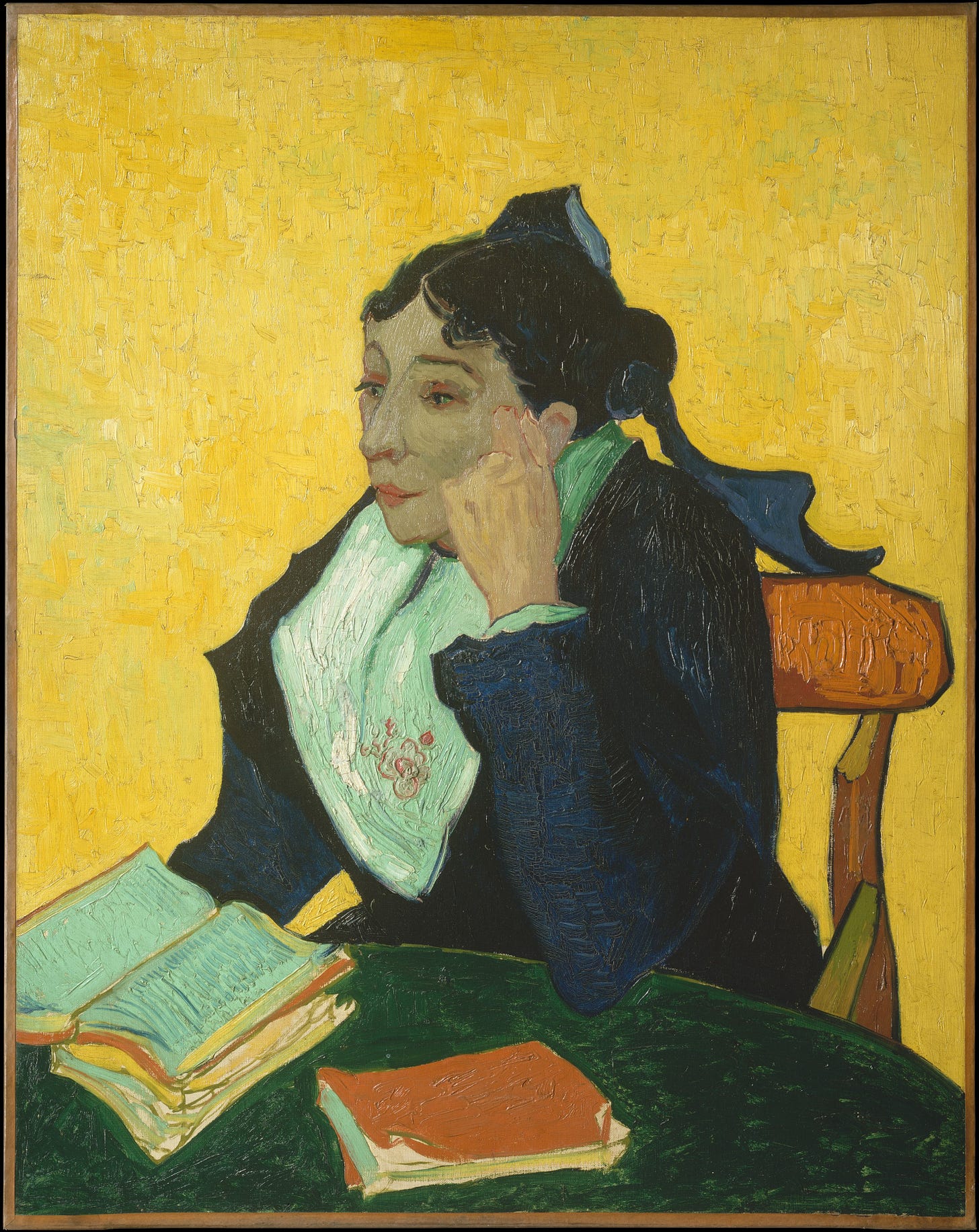L'Arlésienne: Madame Joseph-Michel Ginoux (Marie Julien, 1848–1911) by Vincent van Gogh, 1888–89