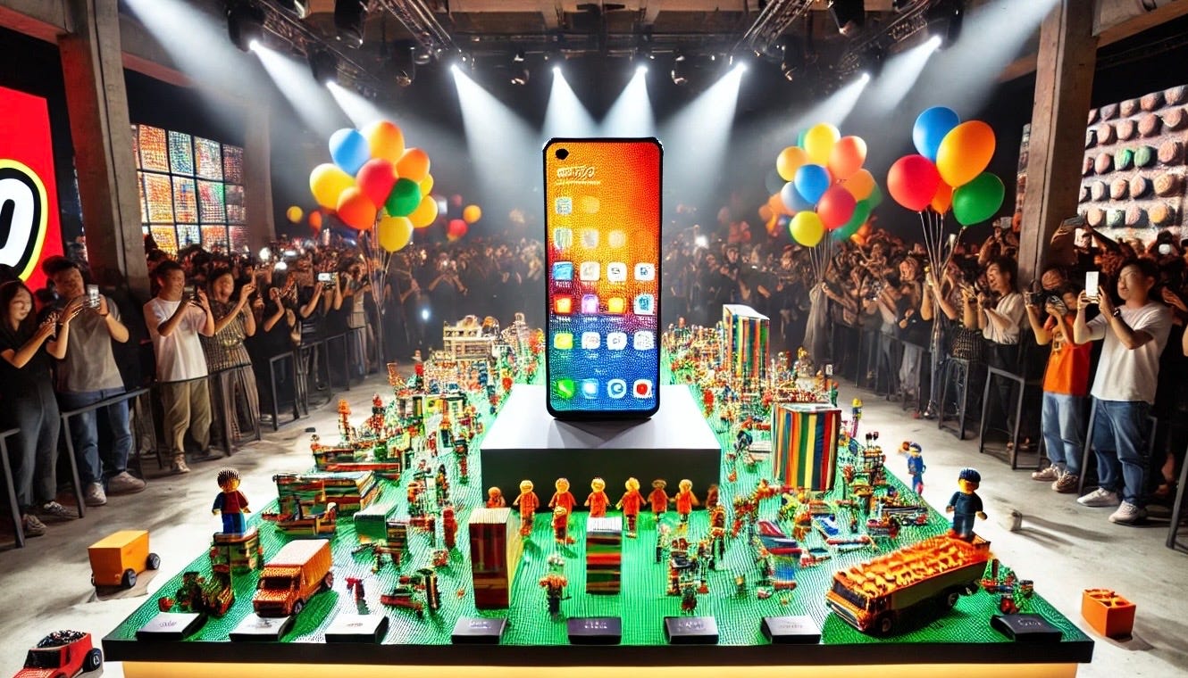 Product feature launch, in Lego