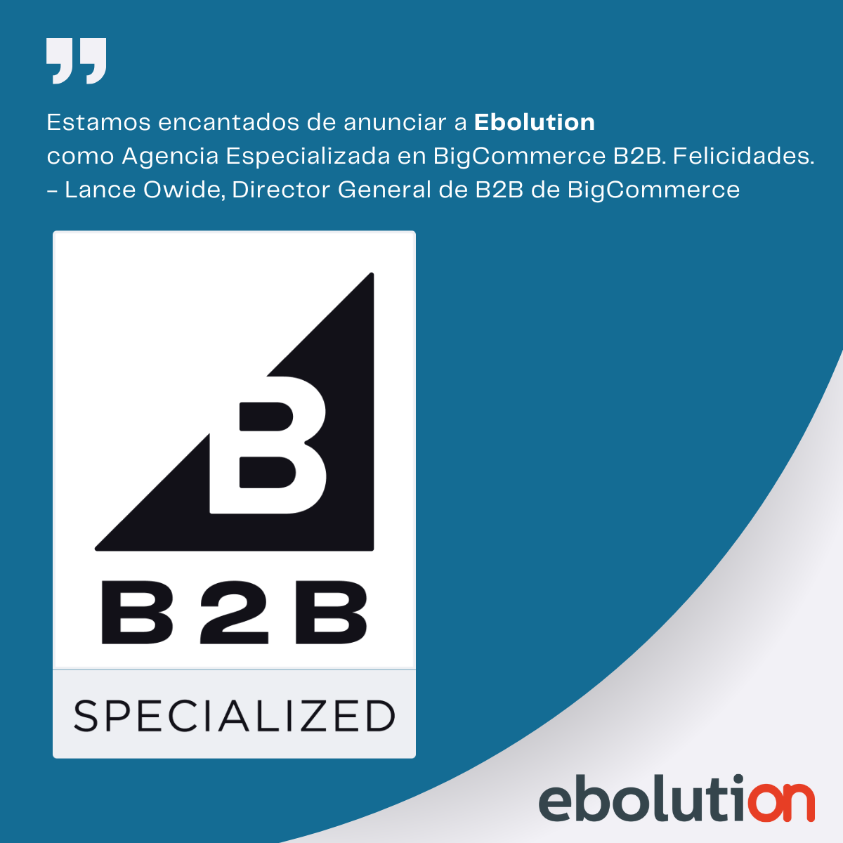 Certificación Ecommerce B2B de Ebolution Certificación Ecommerce B2B de Ebolution