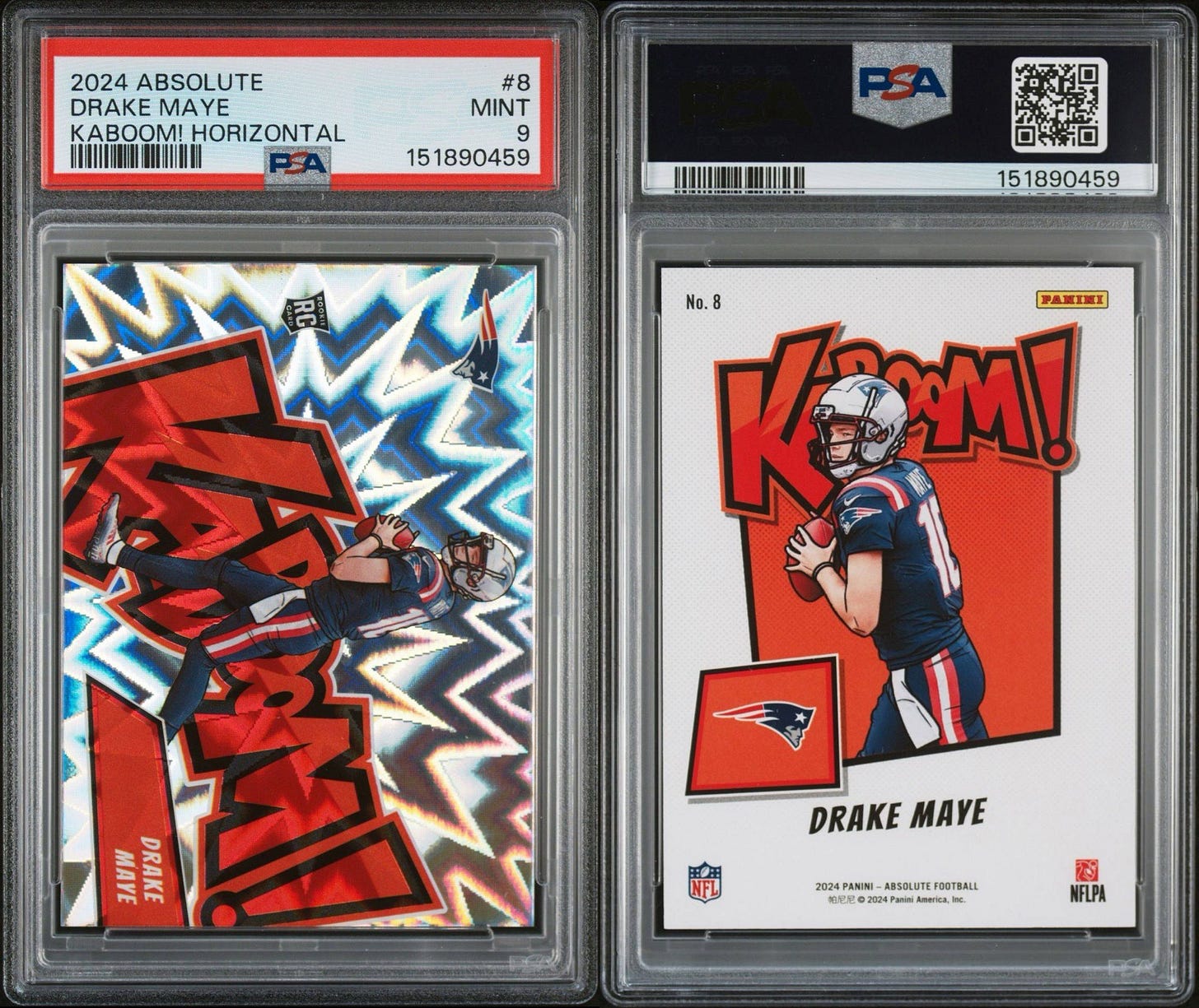 2024 Kaboom! Drake Maye PSA grading breakdown. 2024 Kaboom! Drake Maye PSA grading breakdown.