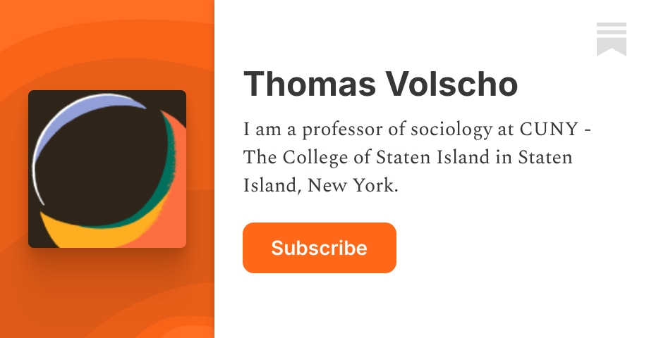 Thomas Volscho | Substack
