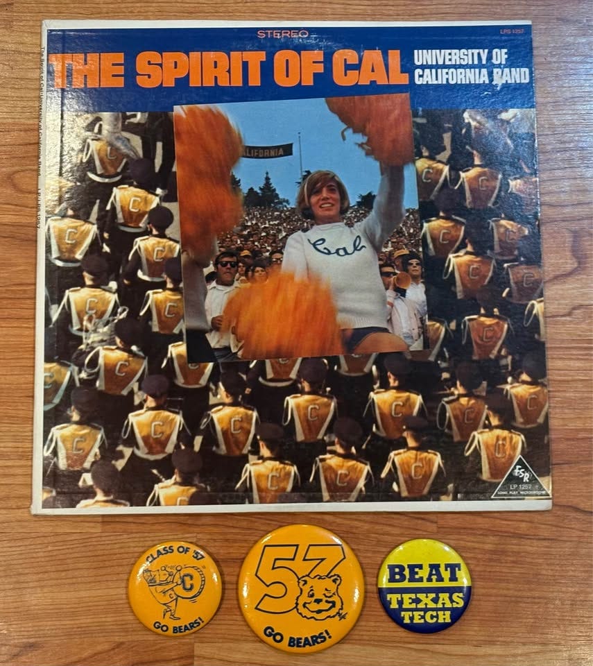 Product photo of 1960’s University of California Berkeley Cal Bears Band “The Spirit Of Cal” Vinyl LP Record Album