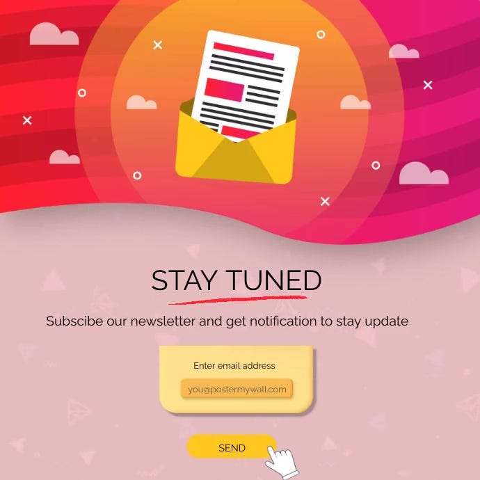 newsletter invite Template | PosterMyWall