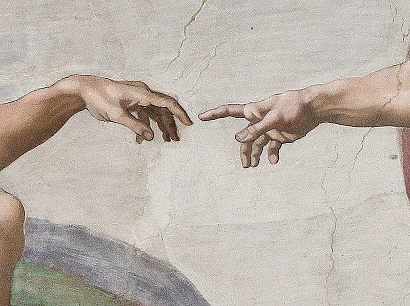 File:Creation of Adam (Michelangelo) Detail.jpg