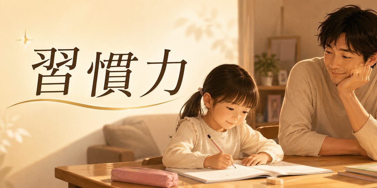 【②習慣】娘が教えてくれた「机に座るだけで偉い」という話