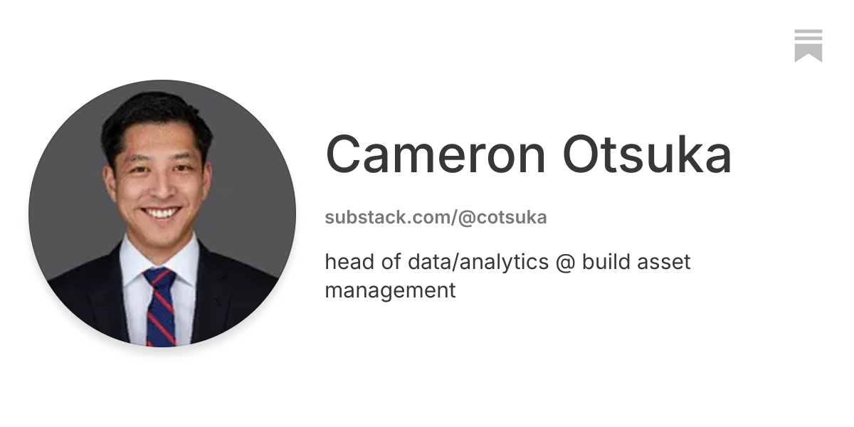 Cameron Otsuka | Substack