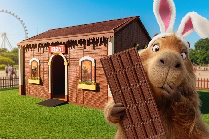 Hershey's troca coelho por capivara e triplica investimento na Páscoa |  Marketing | Valor Econômico