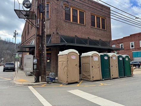 Images of Marshall, NC about two months after Hurricane Helene.