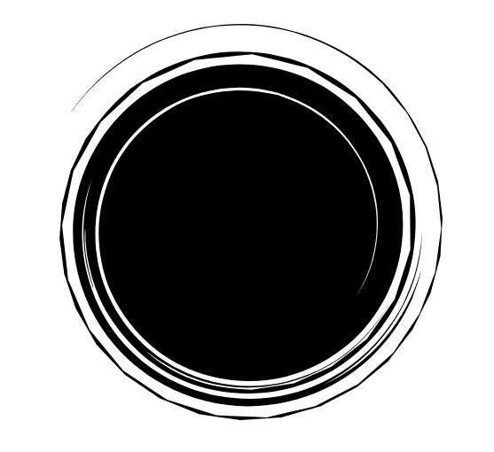 A black hole with spiralling lines coming outwards A black hole with spiralling lines coming outwards
