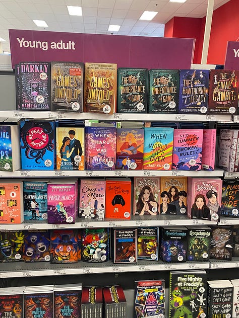 Romantasy books at Target