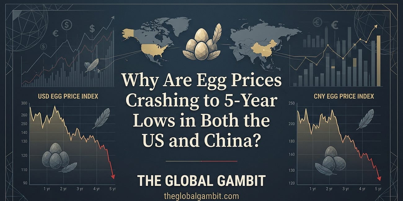Why Are Egg Prices Crashing to 5-Year Lows in Both the US and China? 