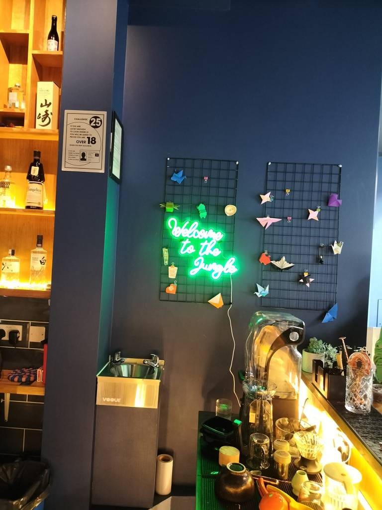 Monkey Trio sake bar in Manchester.