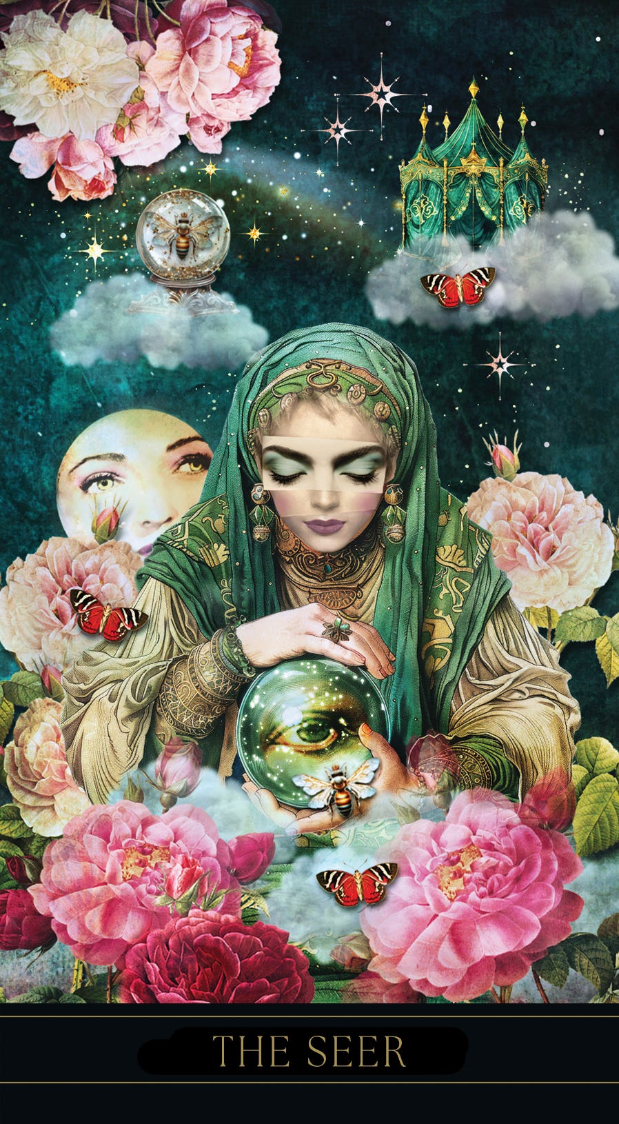 The Seer, Tarot of the Rose Tarot Deck