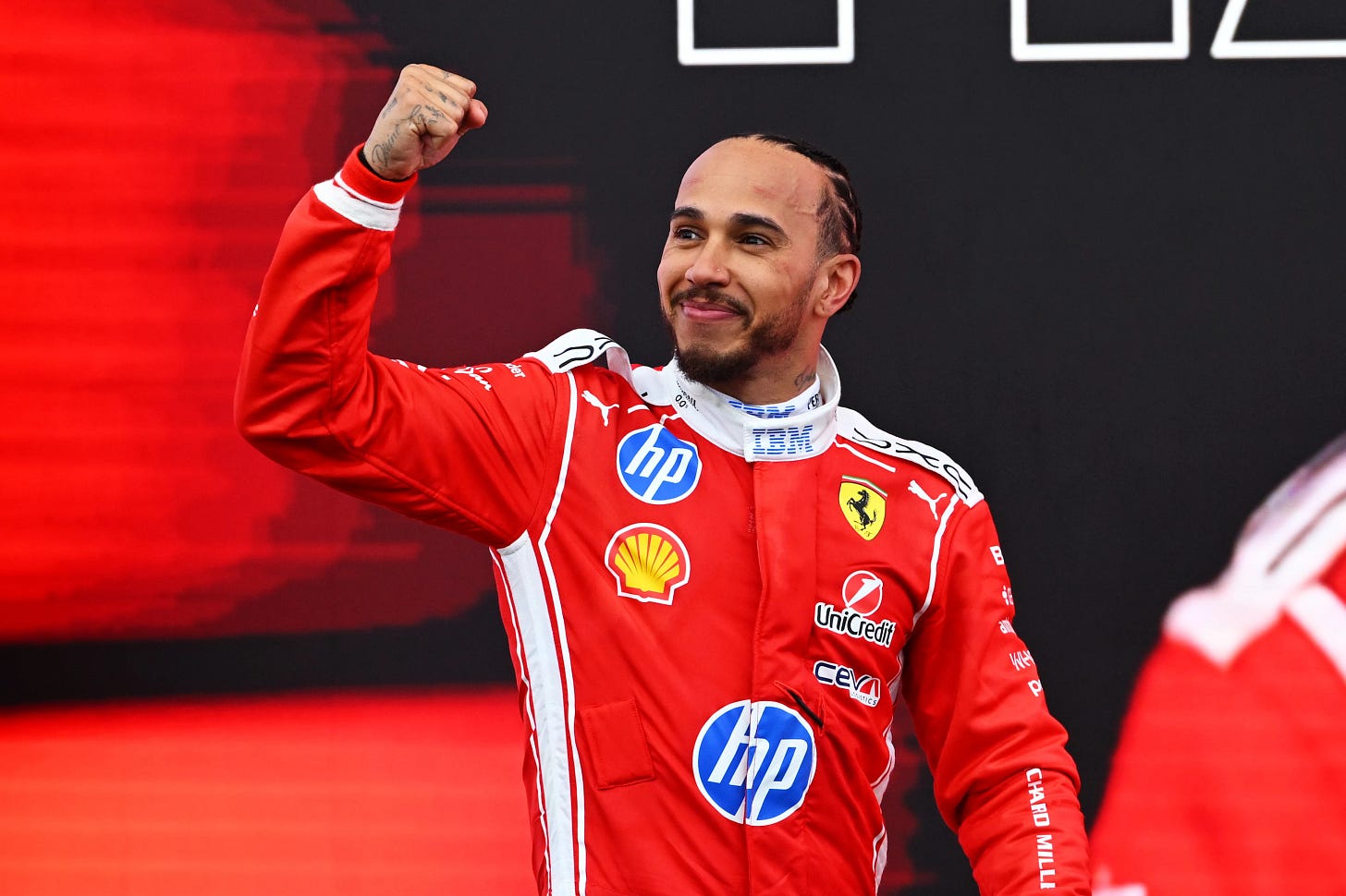 MONTREAL, QUEBEC - MAY 24: Second placed Lewis Hamilton of Great Britain and Scuderia Ferrari MONTREAL, QUEBEC - MAY 24: Second placed Lewis Hamilton of Great Britain and Scuderia Ferrari