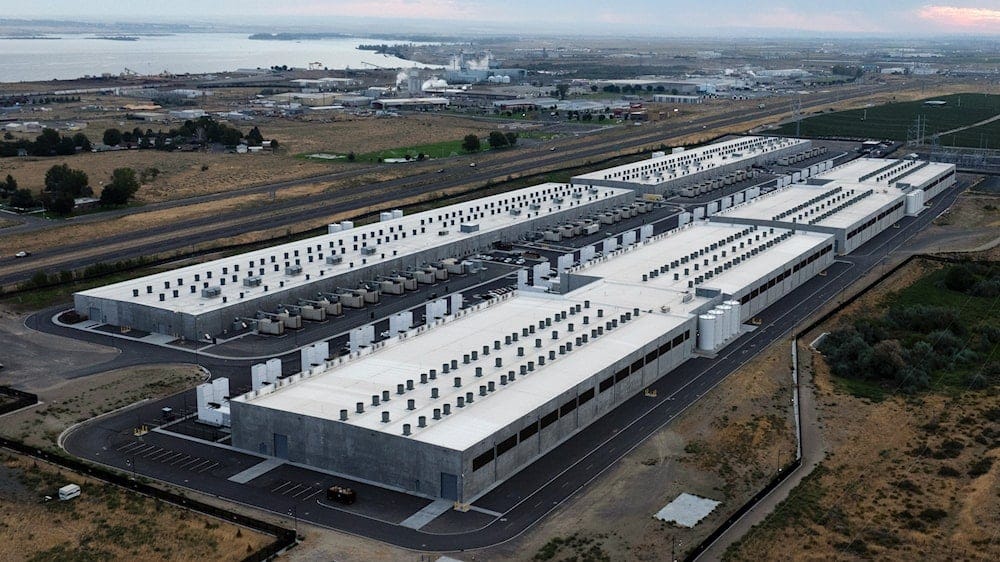 FILE - Amazon Web Services data center is visible on Aug. 22, 2024, in Boardman, Ore. (AP Photo/Jenny Kane, File) FILE - Amazon Web Services data center is visible on Aug. 22, 2024, in Boardman, Ore. (AP Photo/Jenny Kane, File)