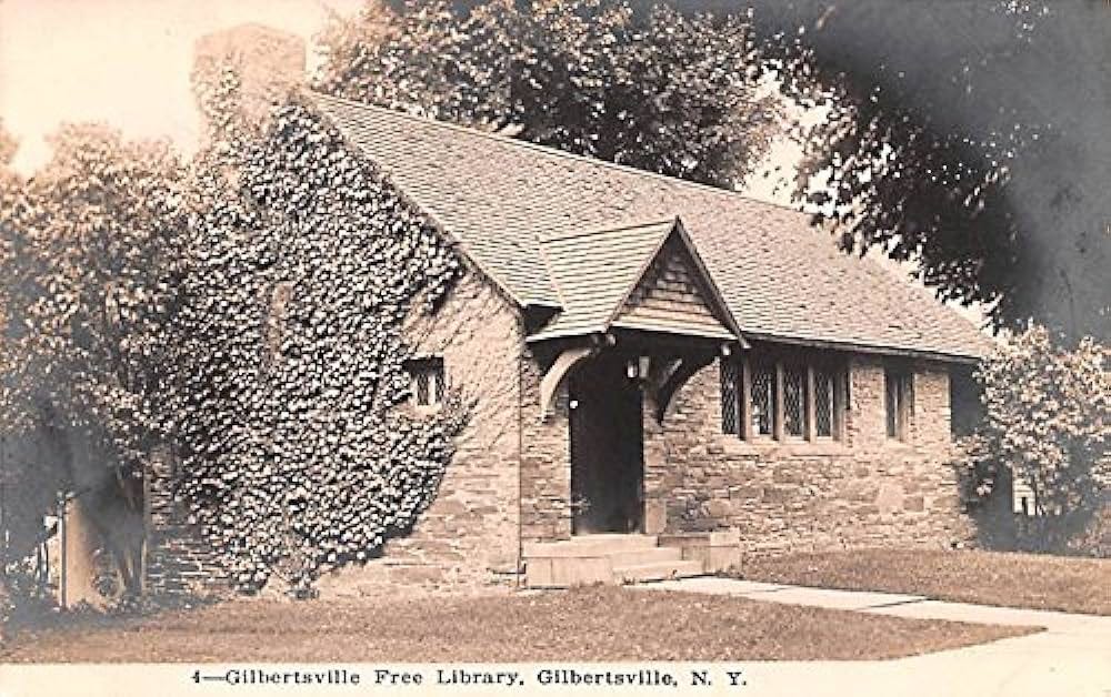 Gilbertsville Free Library Gilbertsville, New York postcard at Amazon's  Entertainment Collectibles Store