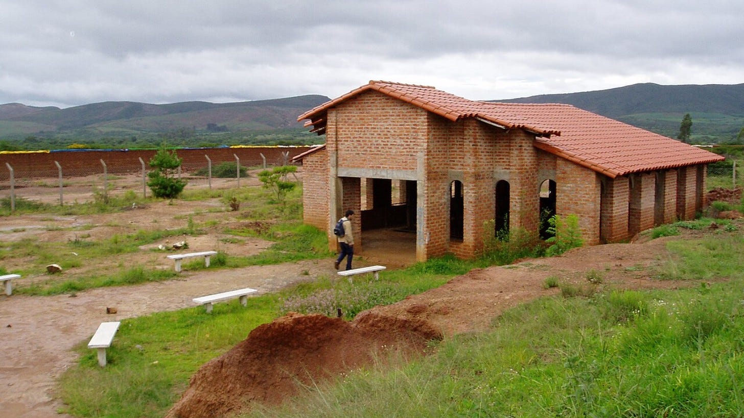 External view of the site where Che Guevara's body was first buried, Vallegrande External view of the site where Che Guevara's body was first buried, Vallegrande