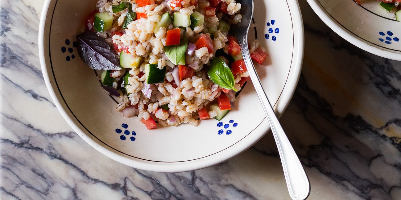 Barley panzanella