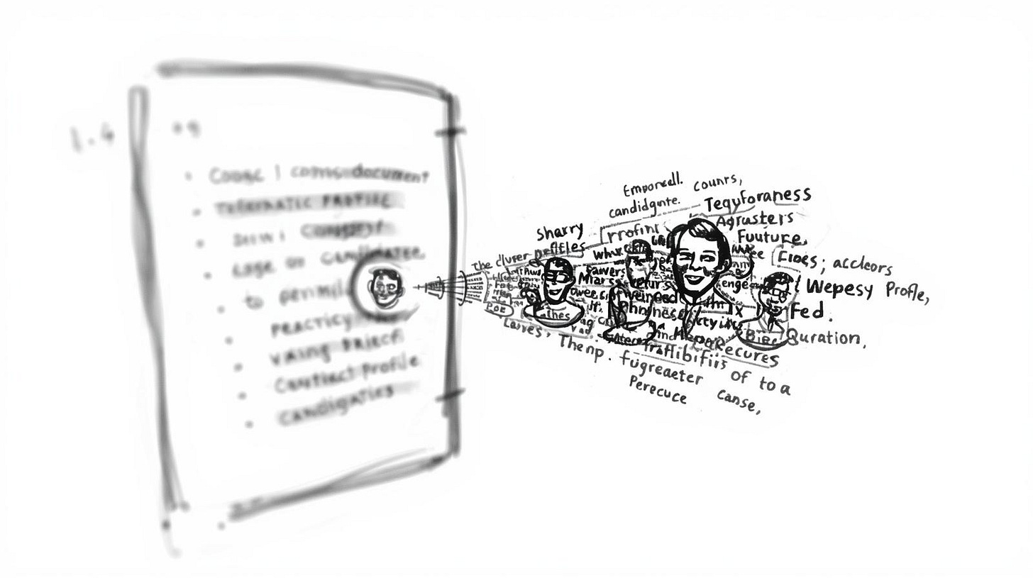 Blurry job brief sharpened into clear candidate profile Blurry job brief sharpened into clear candidate profile