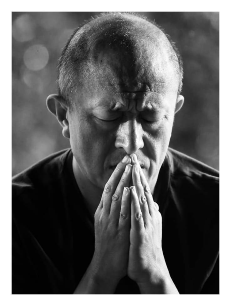 May be a black-and-white image of 1 person