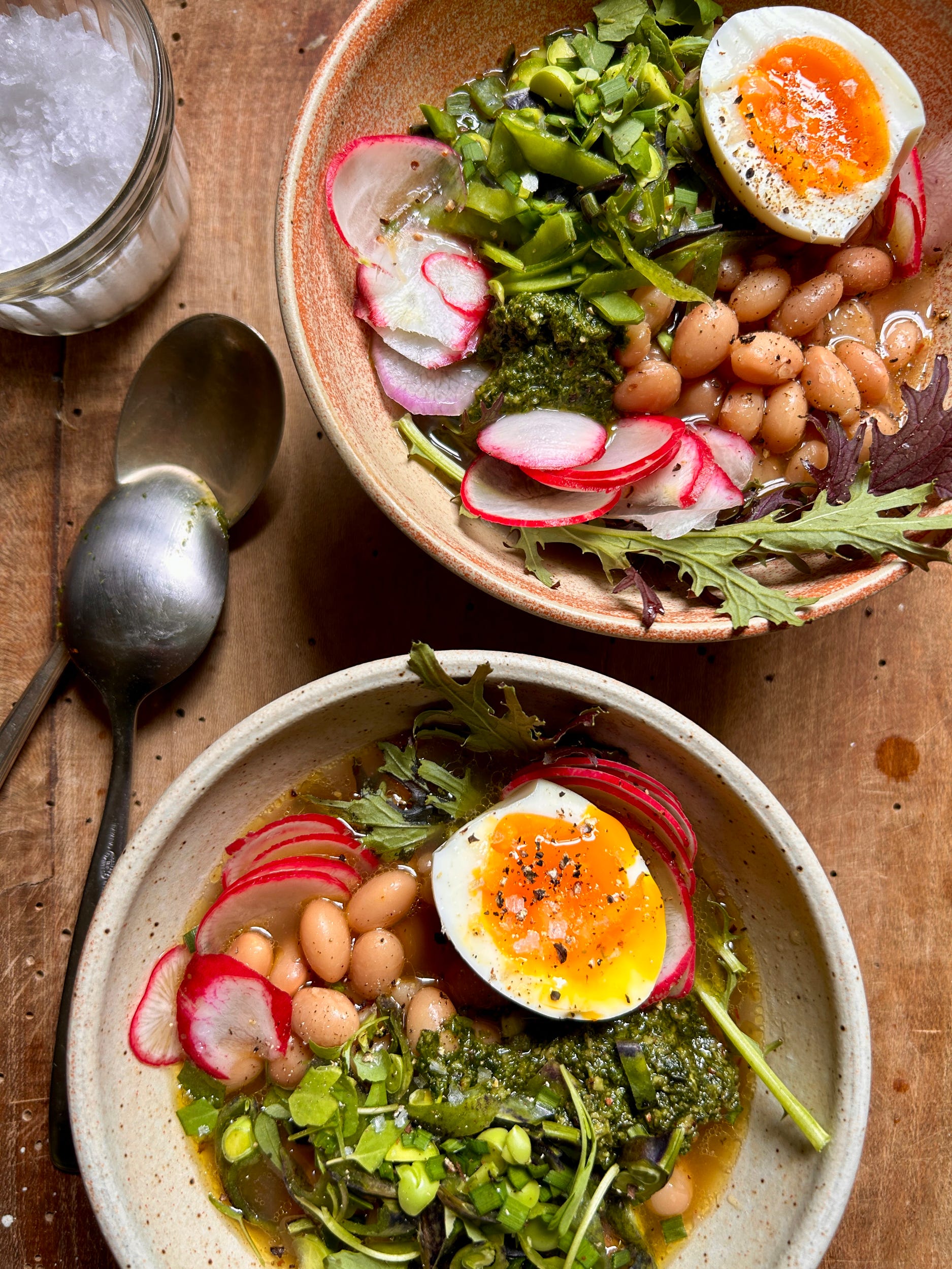 Spring beans Plump, versatile, perfect for layering with what's in season
