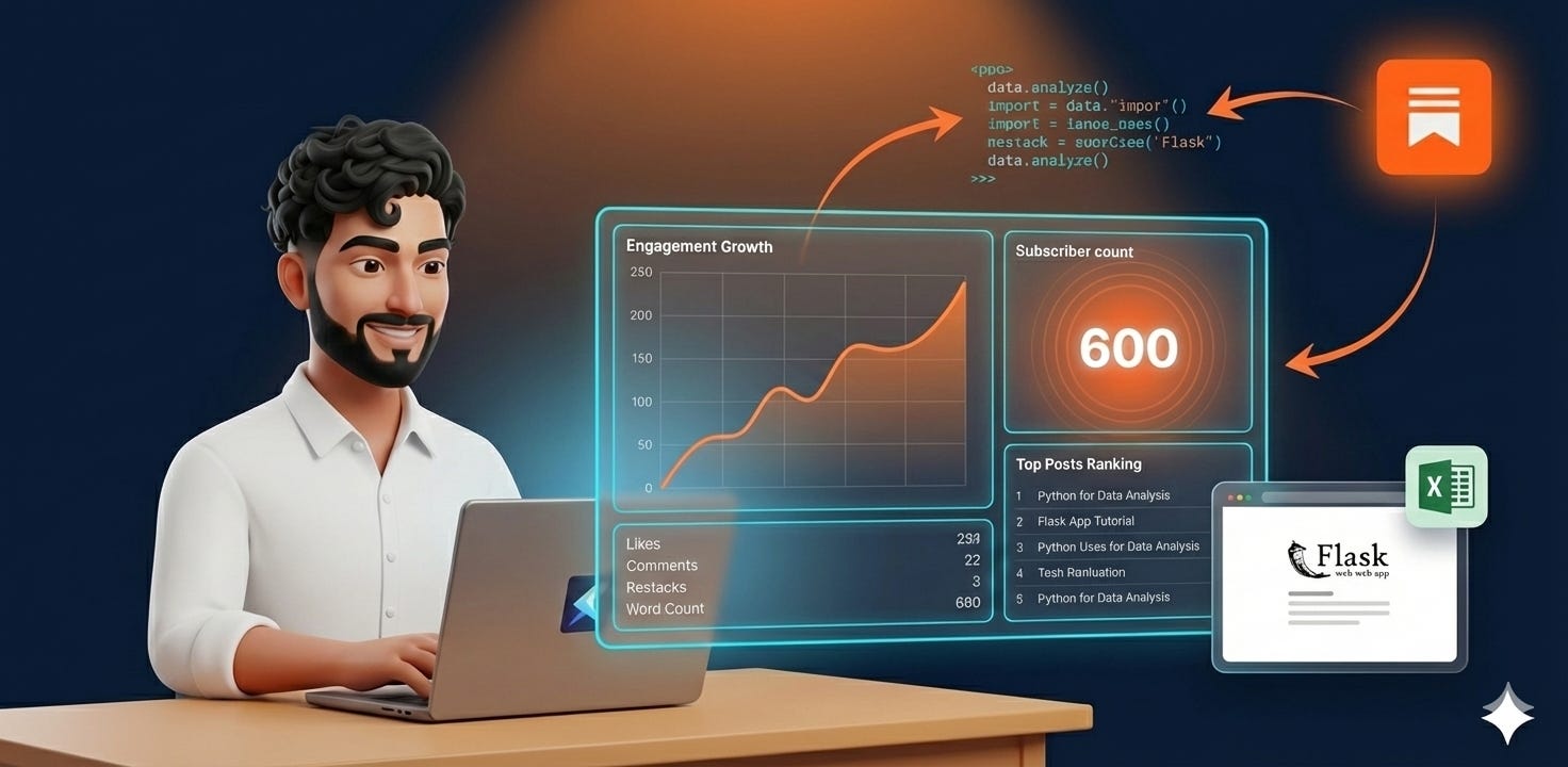 How I'm Building a Substack Analytics Dashboard With No-code AI