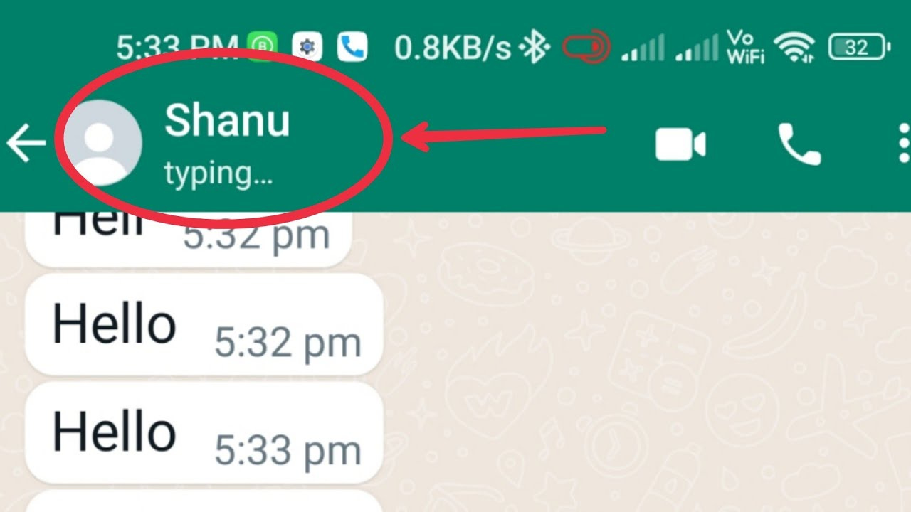 WhatsApp || Only ( Typing ) showing in last seen