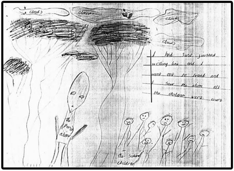 Universal Alien Objectas Stu’s Elongated-Head Tall Grey Photograph — and Similar Witness ...