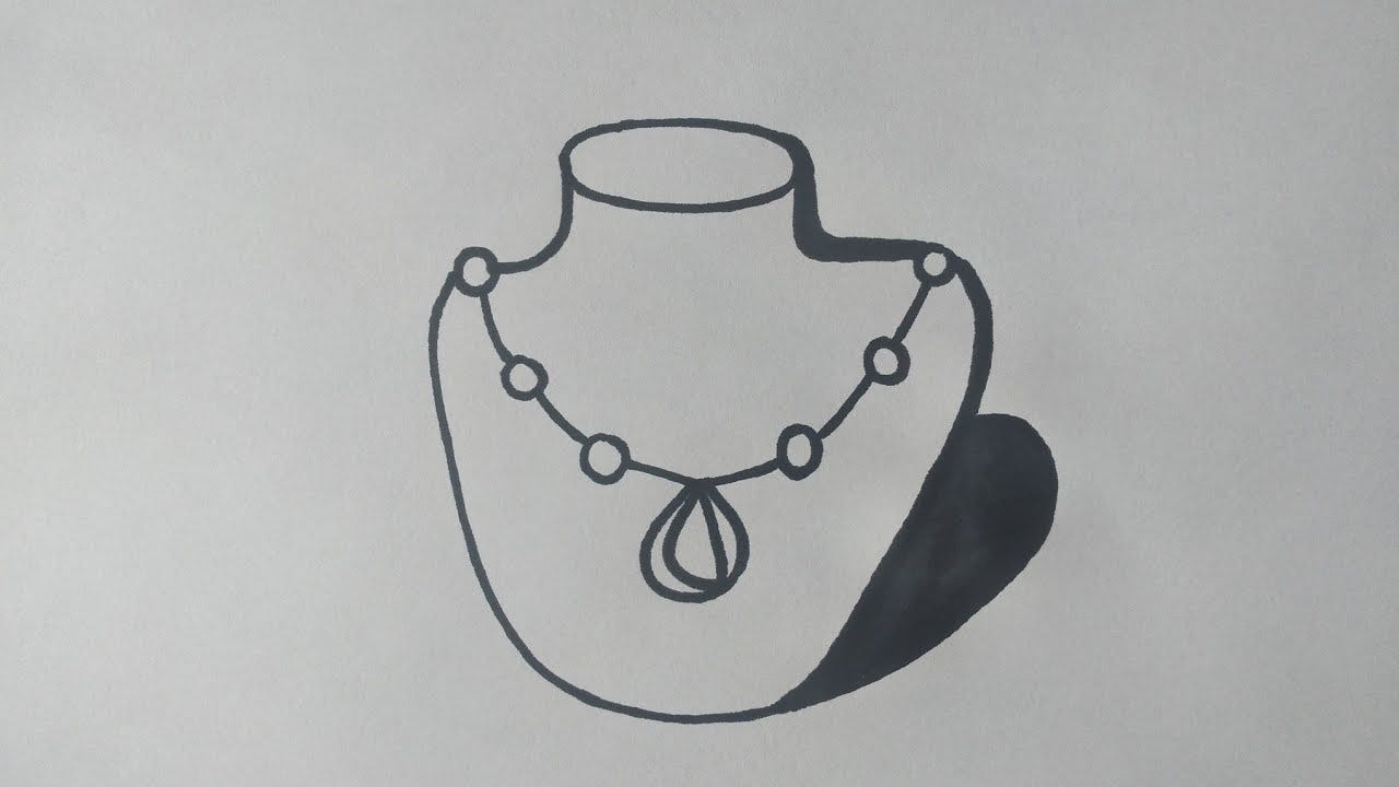 How to Draw necklace - YouTube